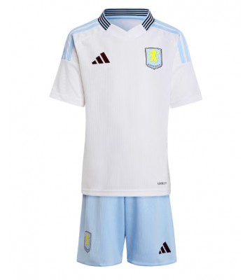 Aston Villa Borta Kläder Barn 2024-25 Kortärmad (+ Korta byxor)